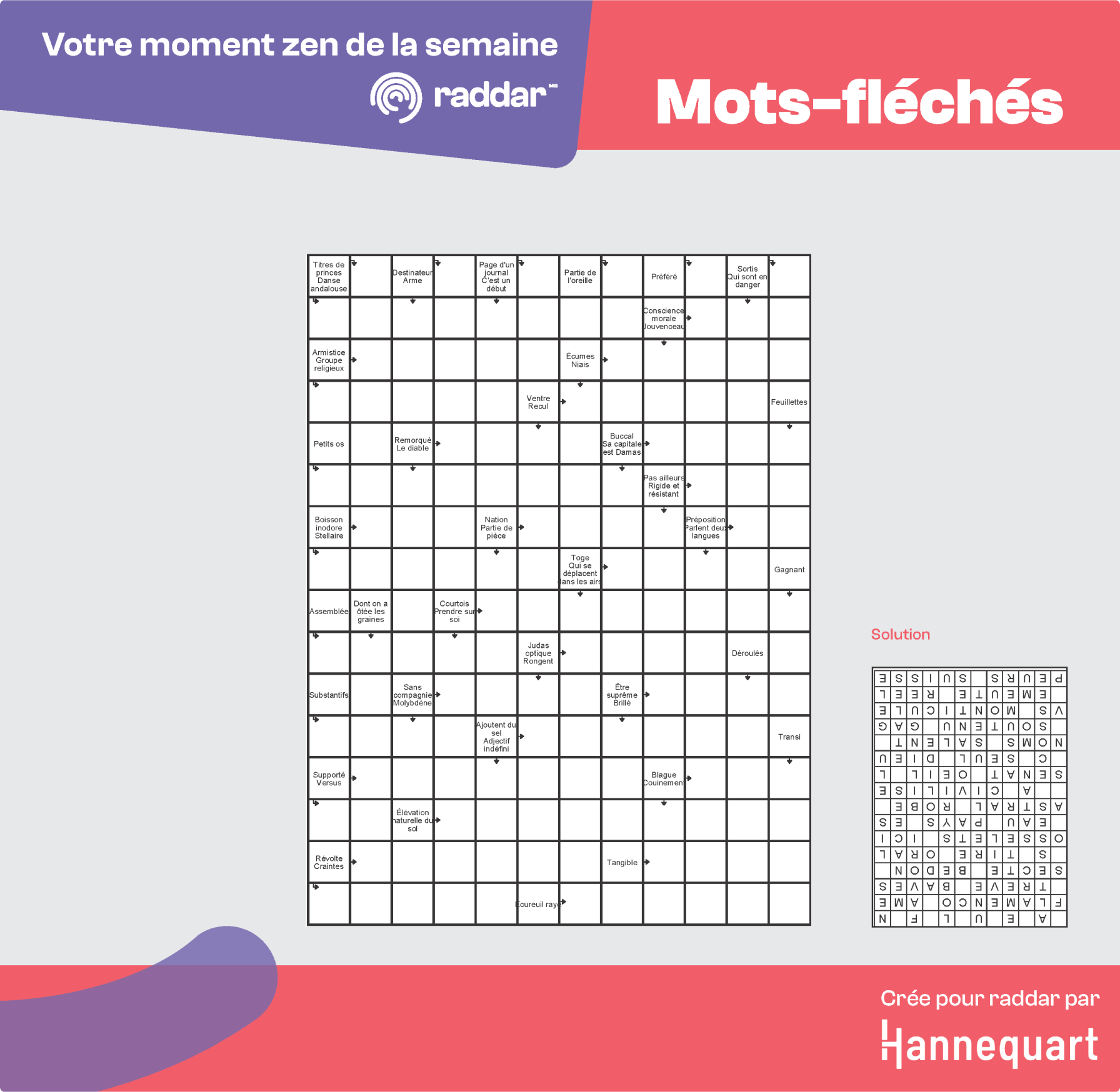 Arrow crossword – January 13, 2025